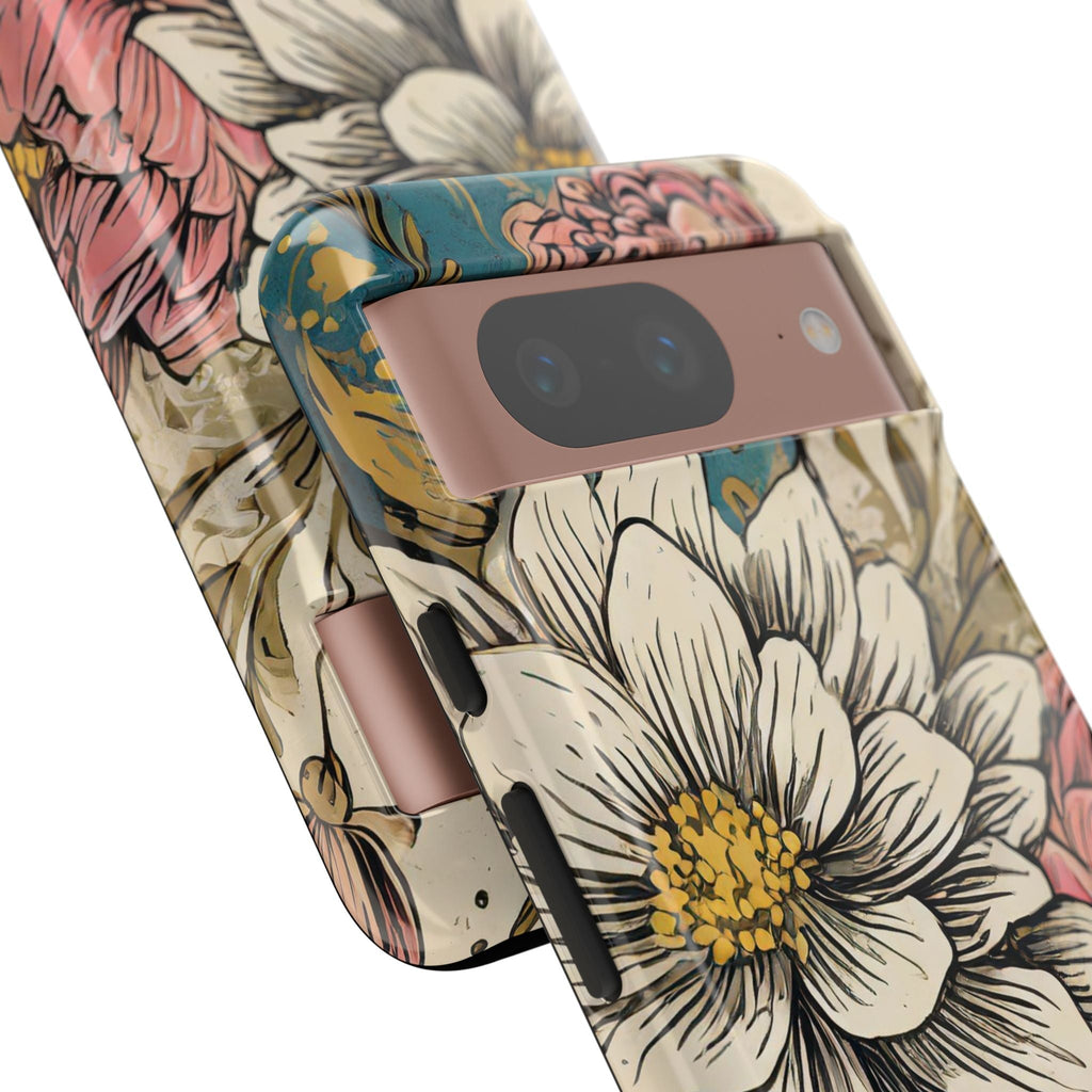 Beautiful White Floral Tough Case