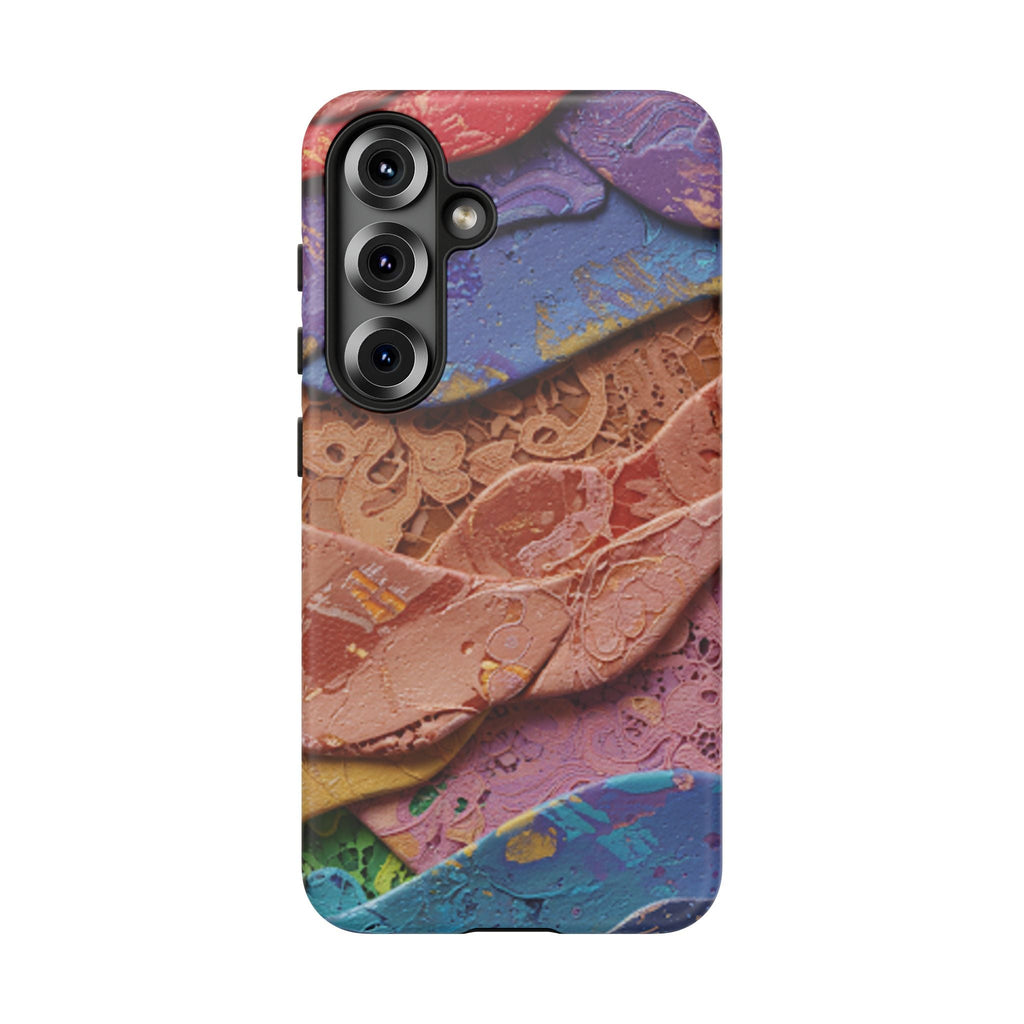 Abstract Painted Lace Tough Phone Case