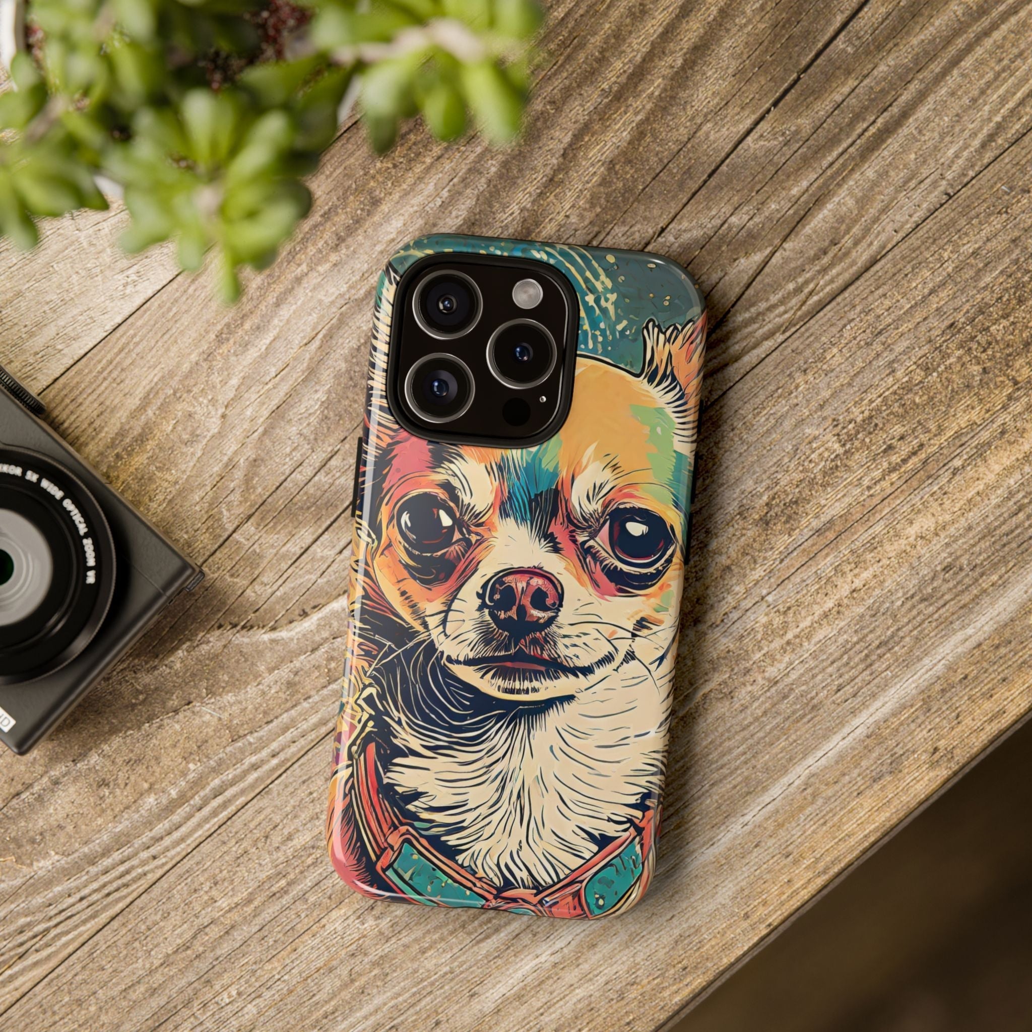 Abstract Chihuahua Tough Phone Cases