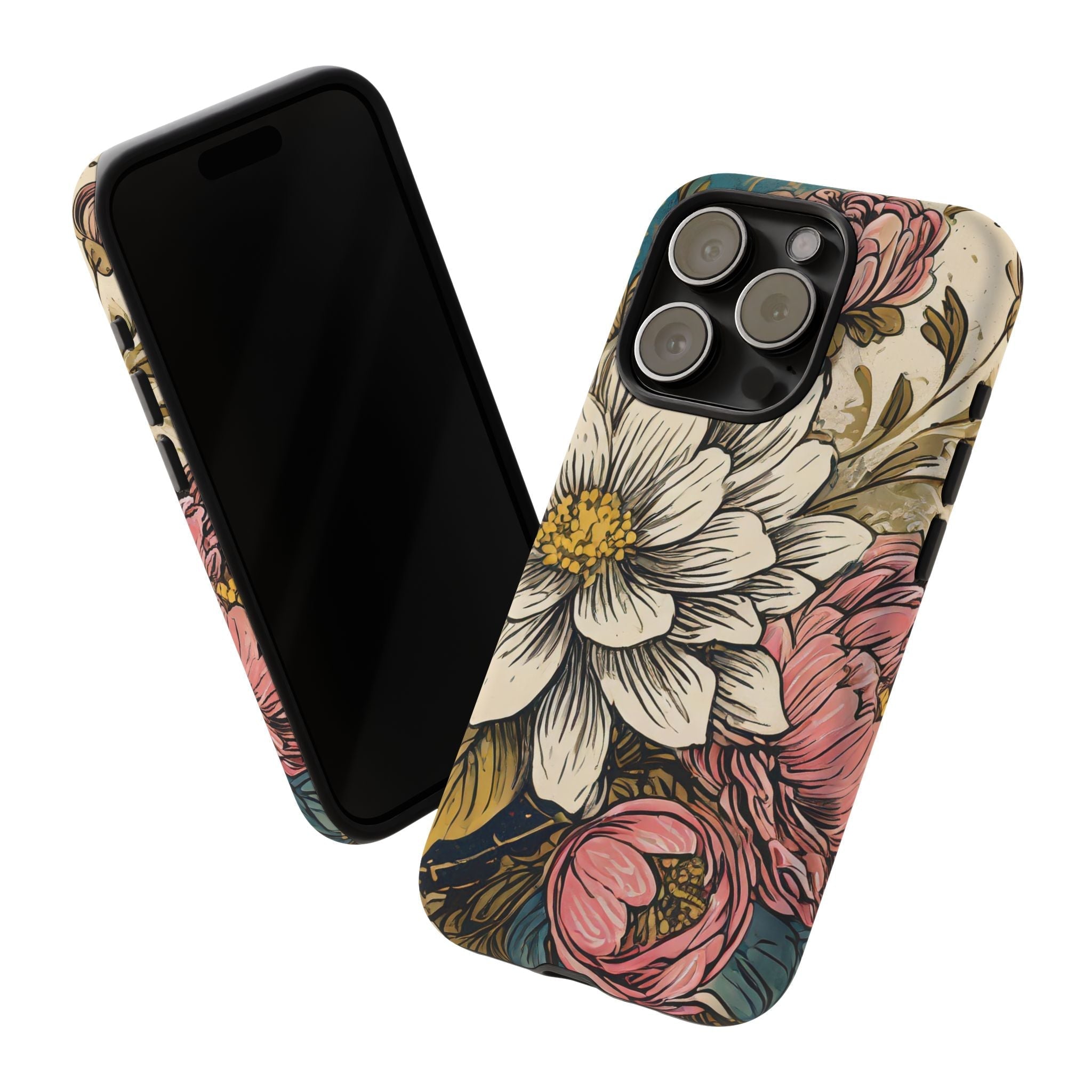 Beautiful White Floral Tough Case