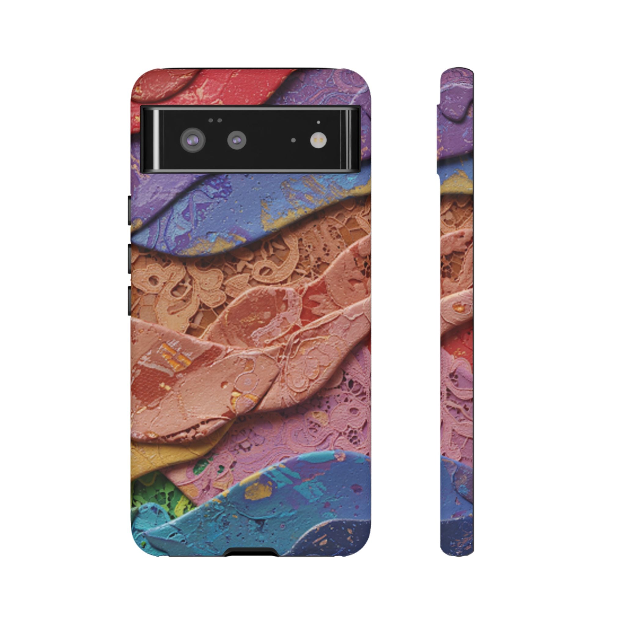 Abstract Painted Lace Tough Phone Case