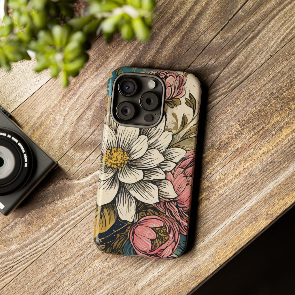 Beautiful White Floral Tough Case