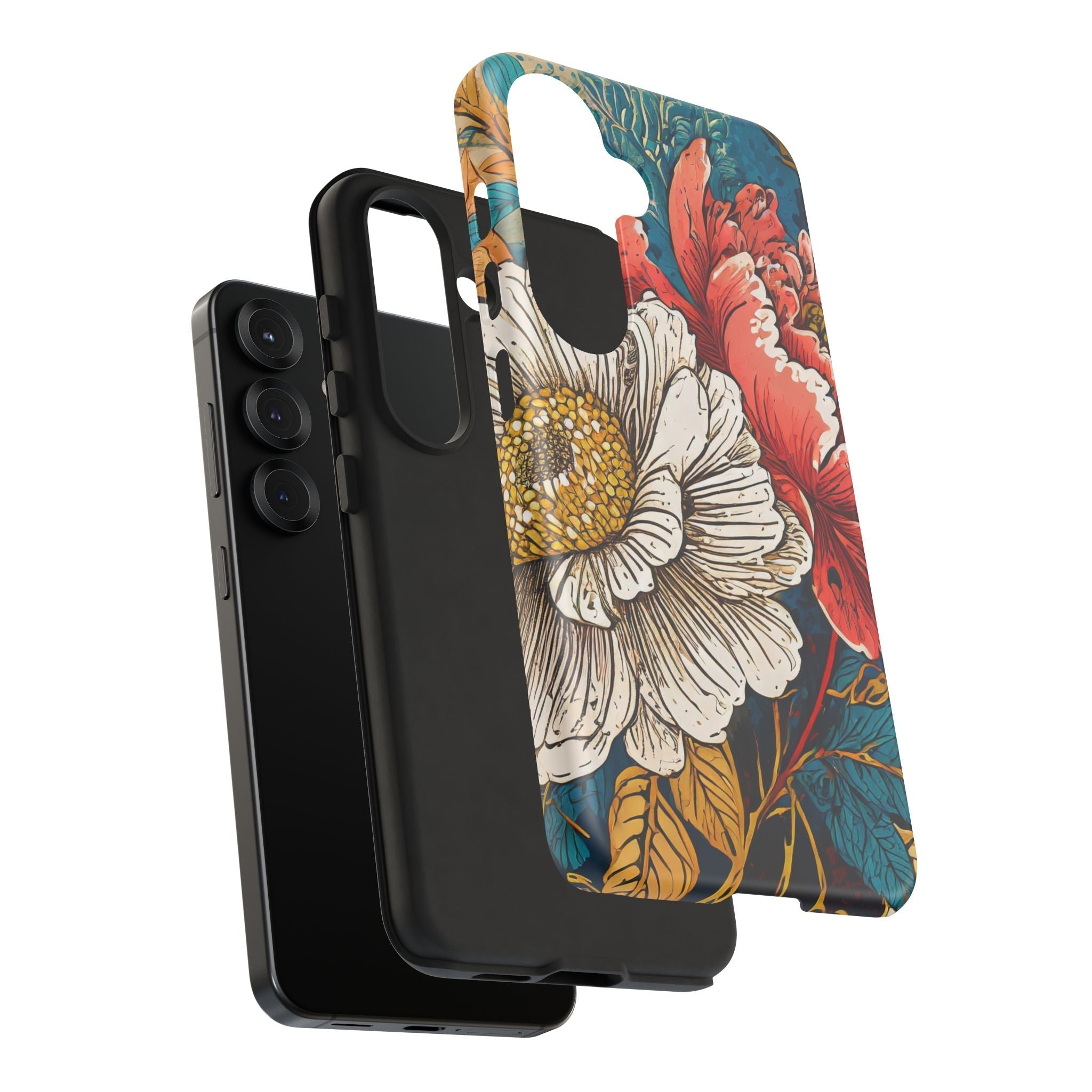 Artistic Floral Tough Phone Case