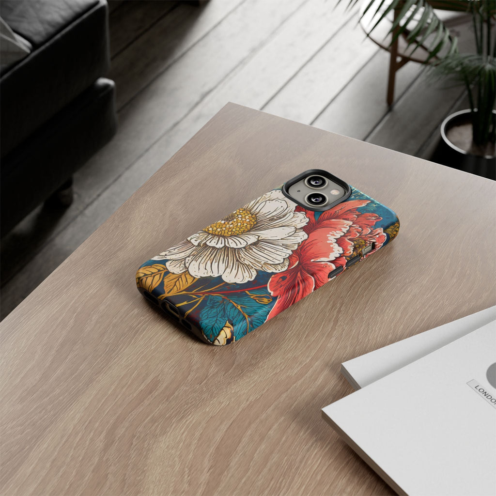 Artistic Floral Tough Phone Case