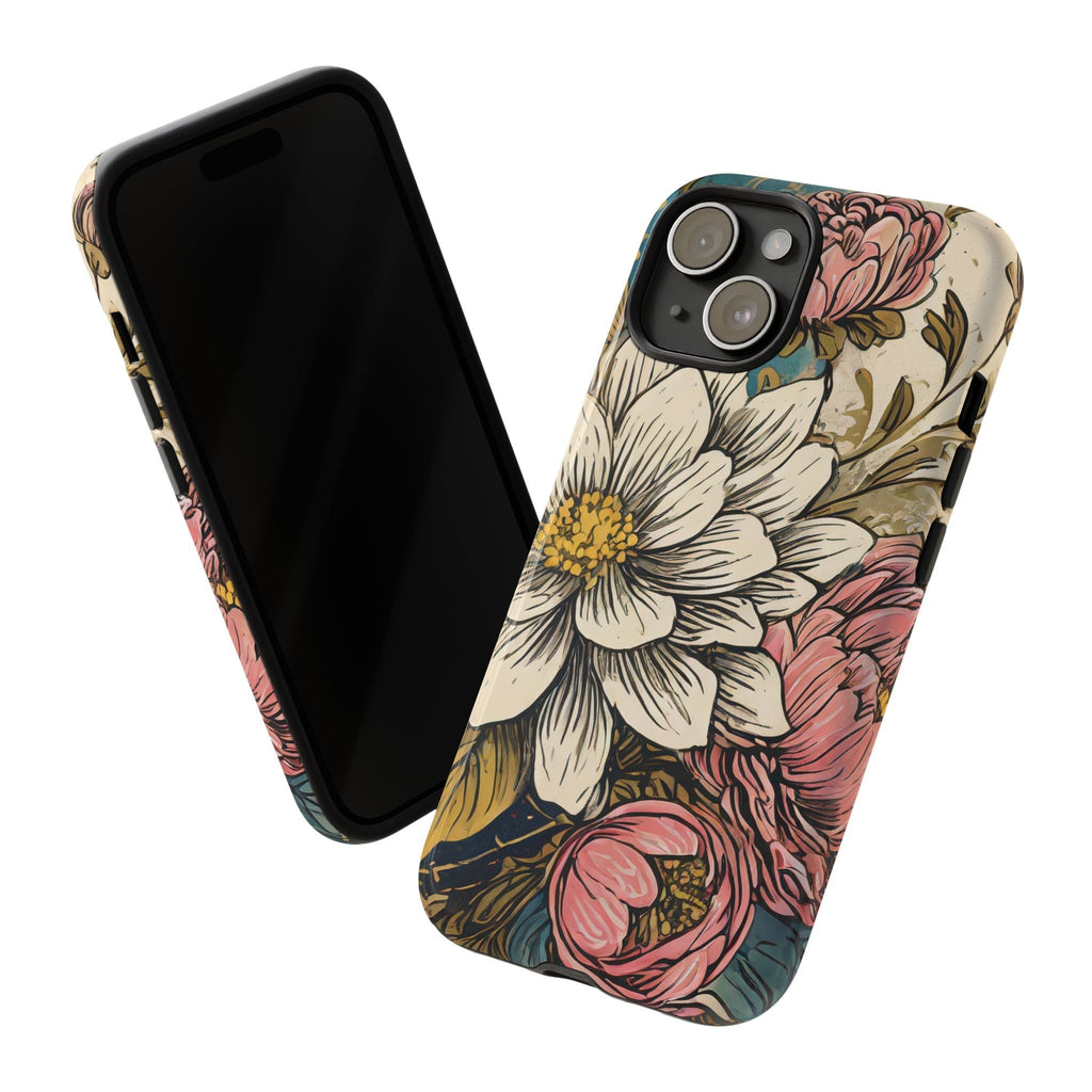 Beautiful White Floral Tough Case