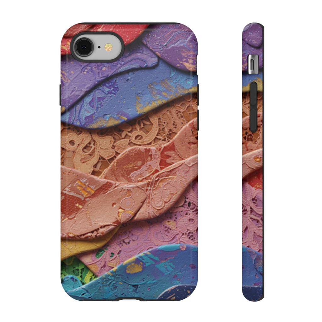 Abstract Painted Lace Tough Phone Case