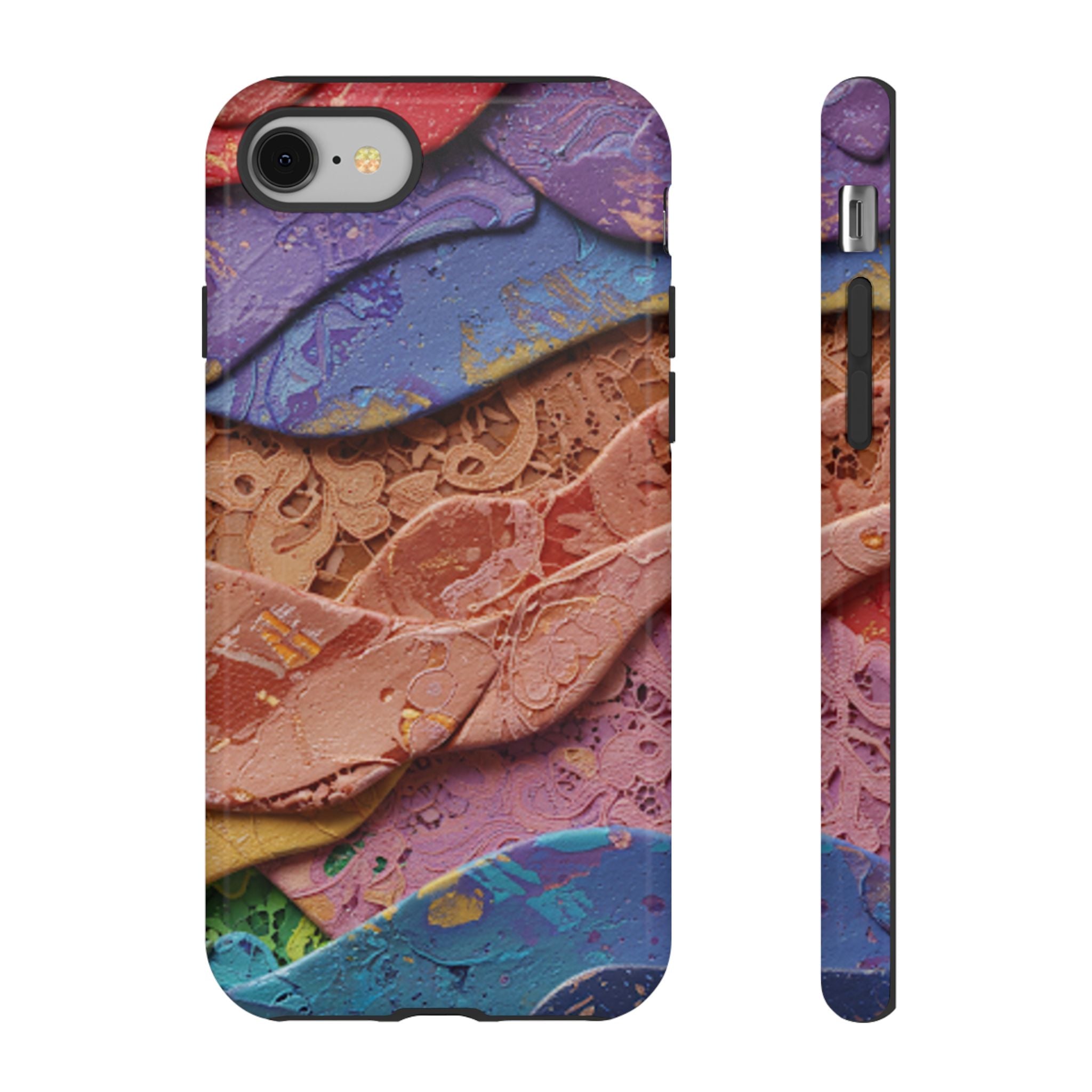 Abstract Painted Lace Tough Phone Case