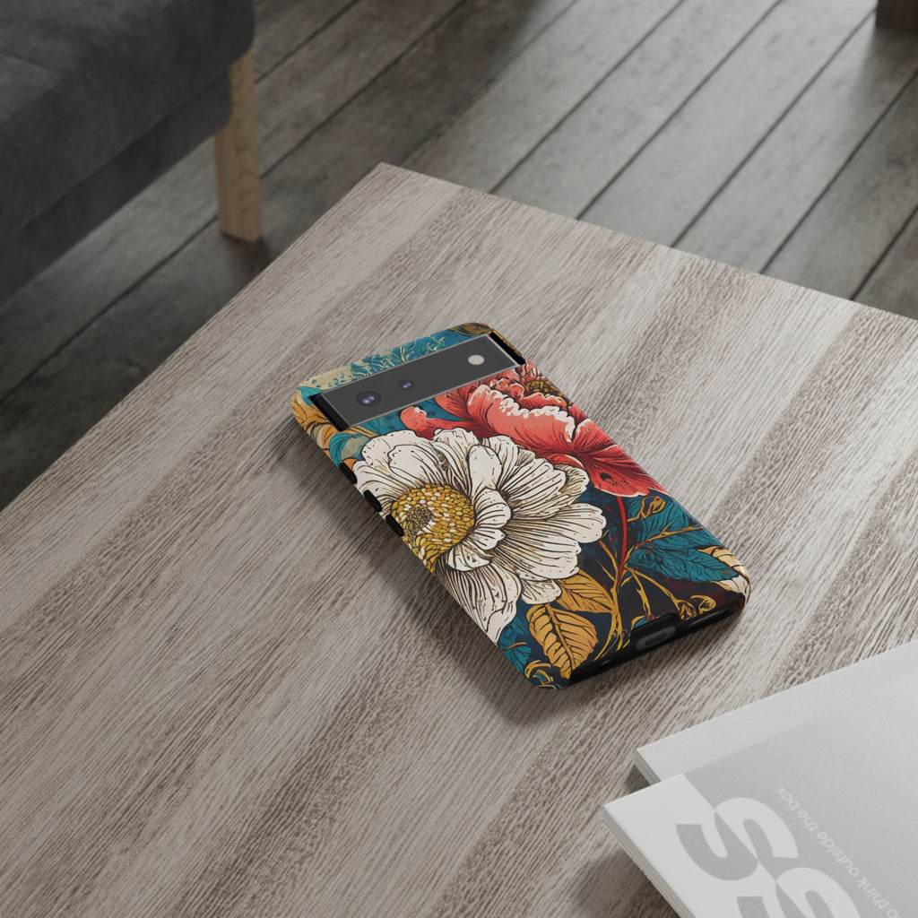 Artistic Floral Tough Phone Case