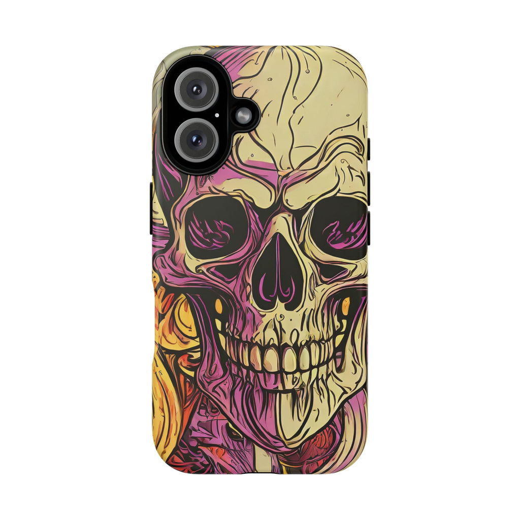 Abstract Purple Skull Tough Phone Case