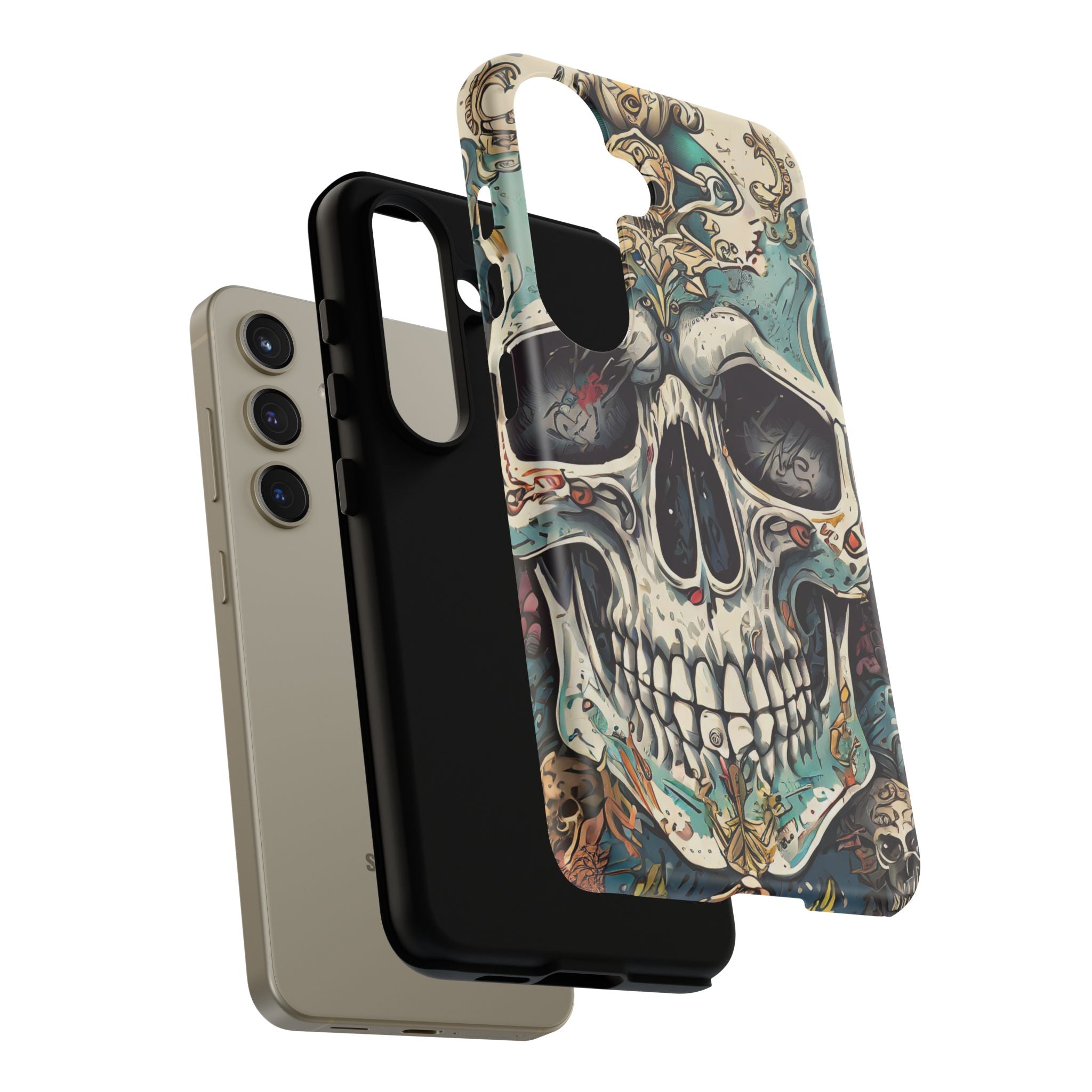Abstract Skull Tough Phone Case
