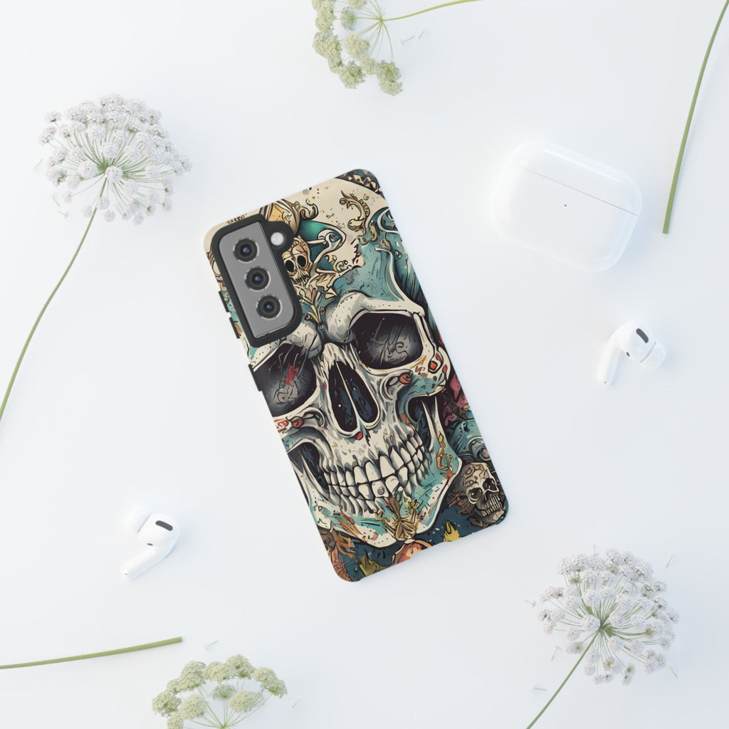 Abstract Skull Tough Phone Case