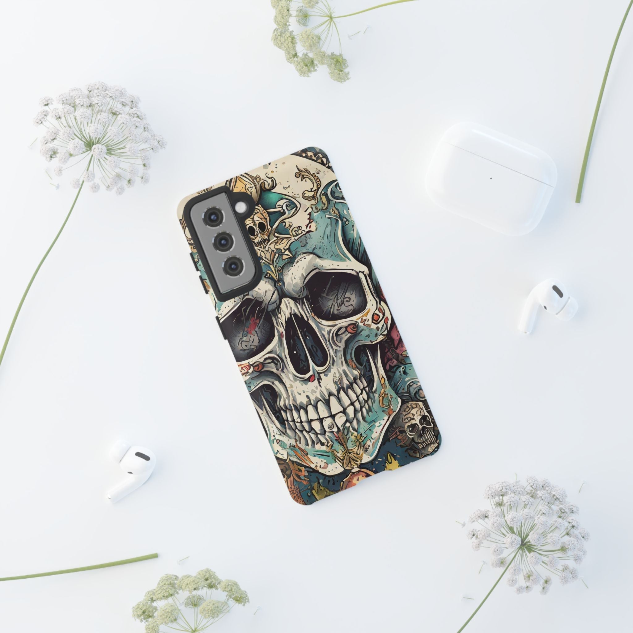 Abstract Skull Tough Phone Case