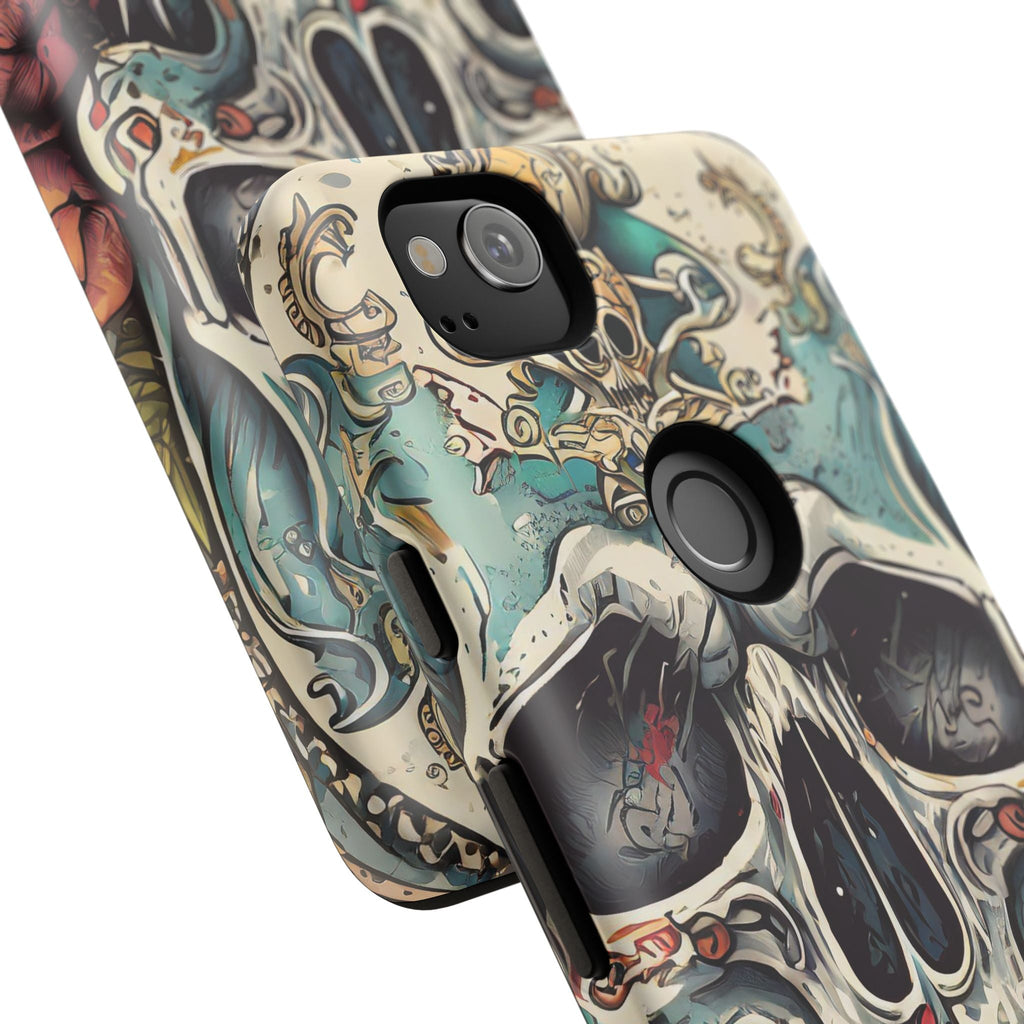 Abstract Skull Tough Phone Case