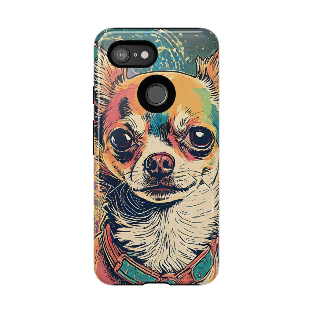 Abstract Chihuahua Tough Phone Cases