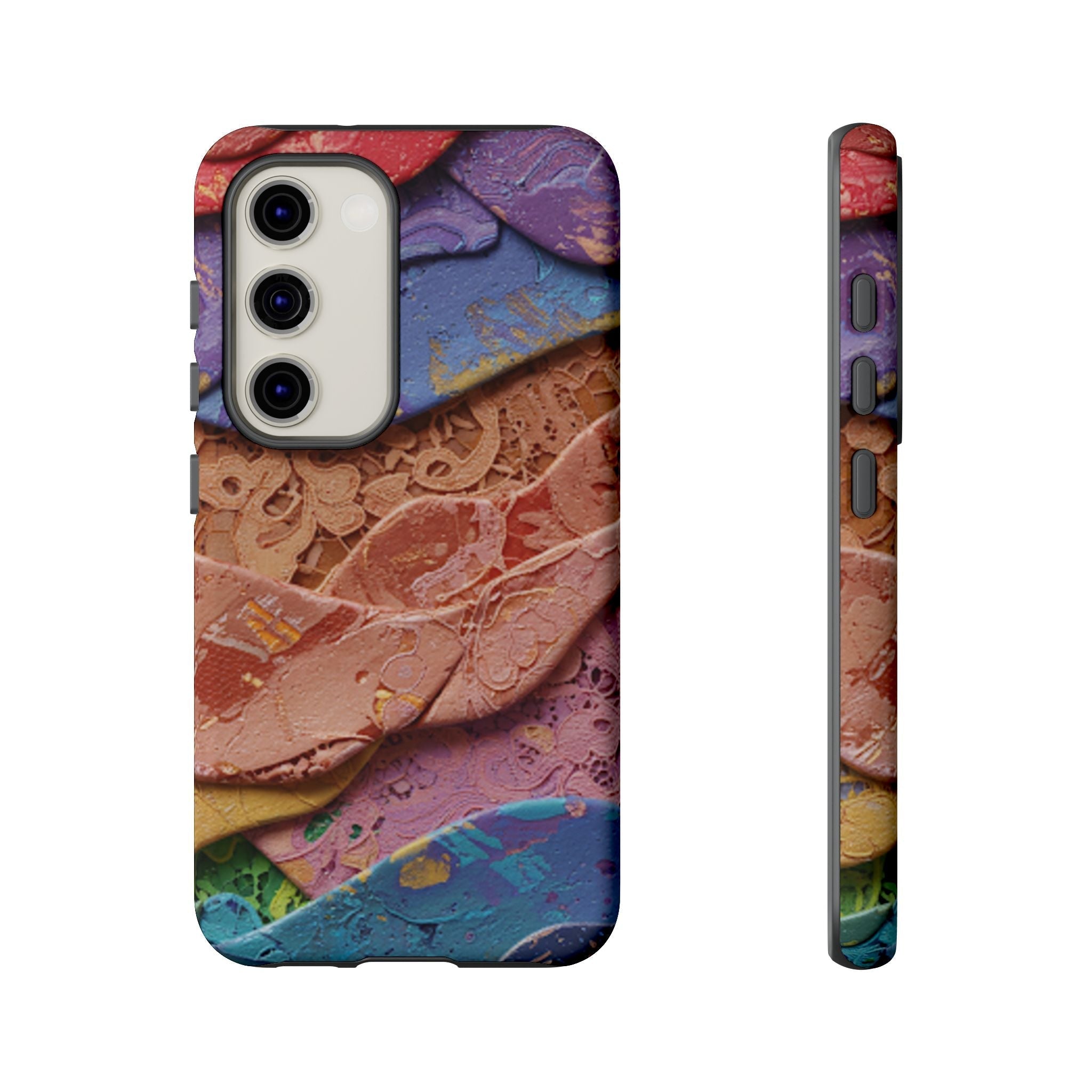 Abstract Painted Lace Tough Phone Case