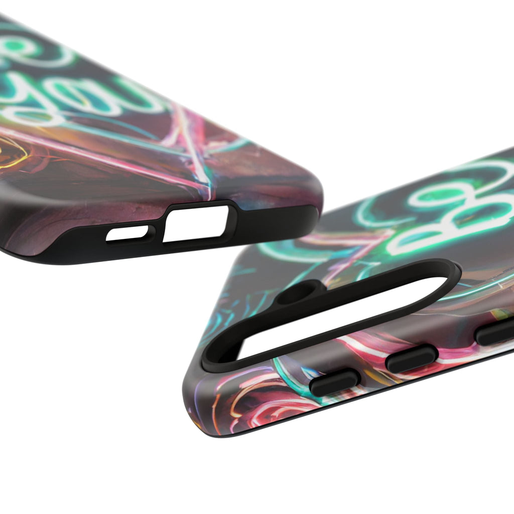 Be You Colorful Neon Heart Tough Phone Case