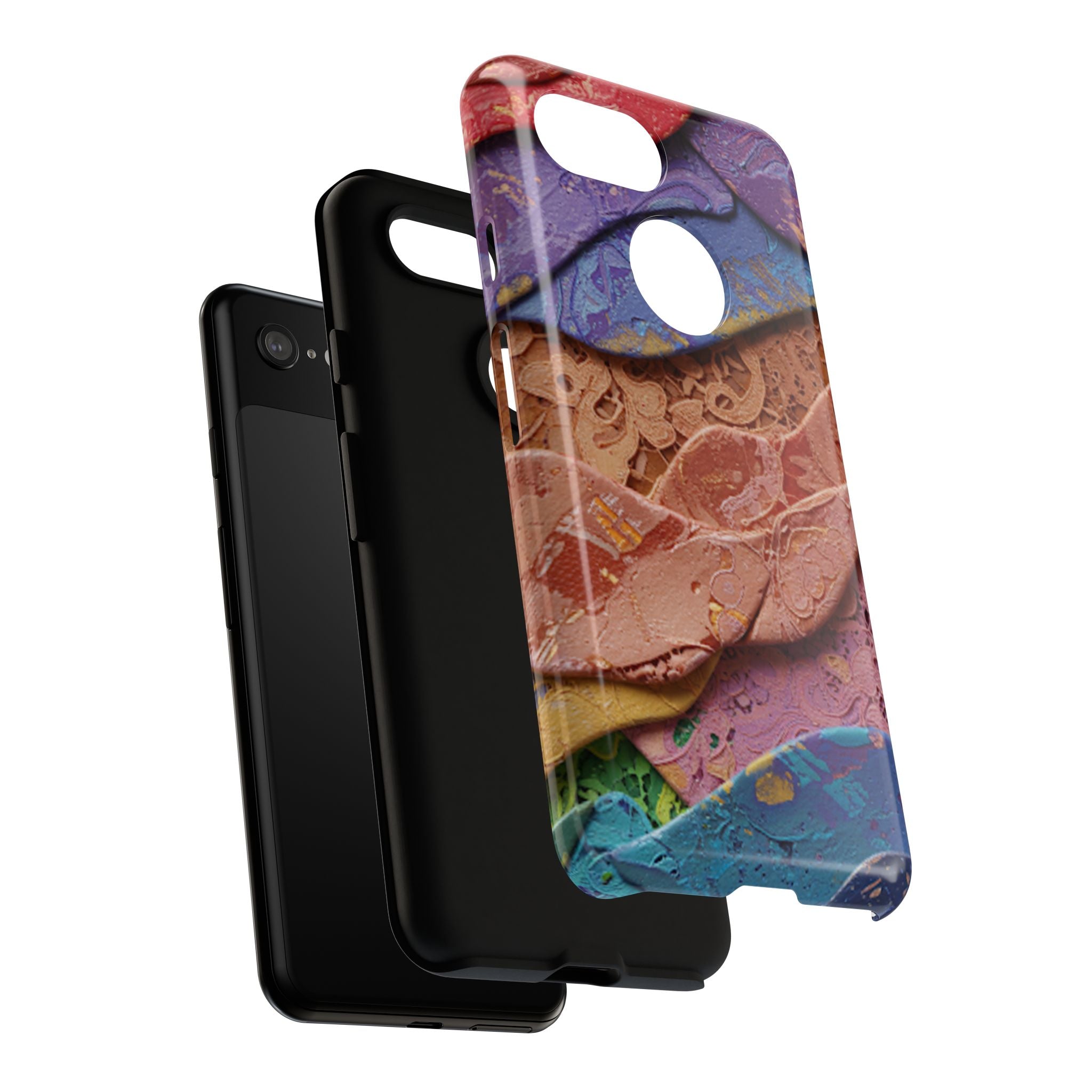 Abstract Painted Lace Tough Phone Case