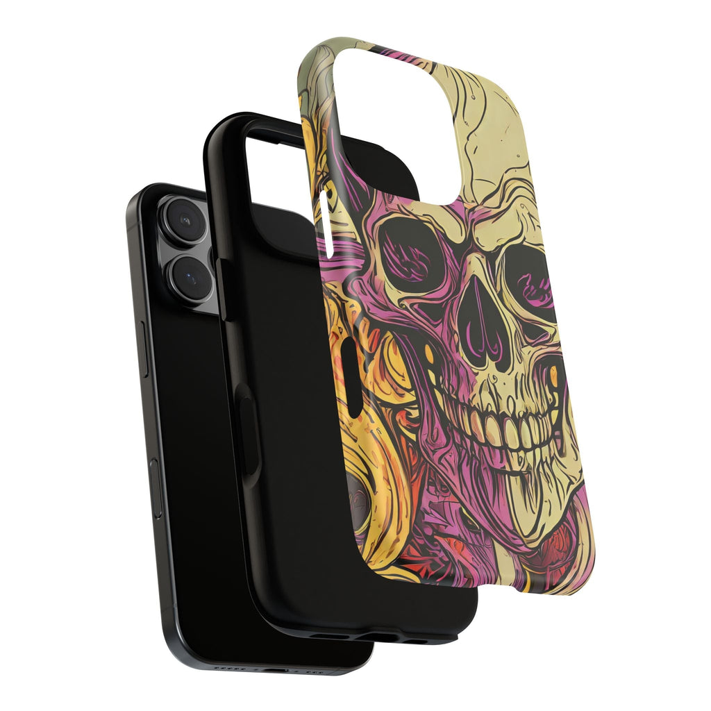 Abstract Purple Skull Tough Phone Case