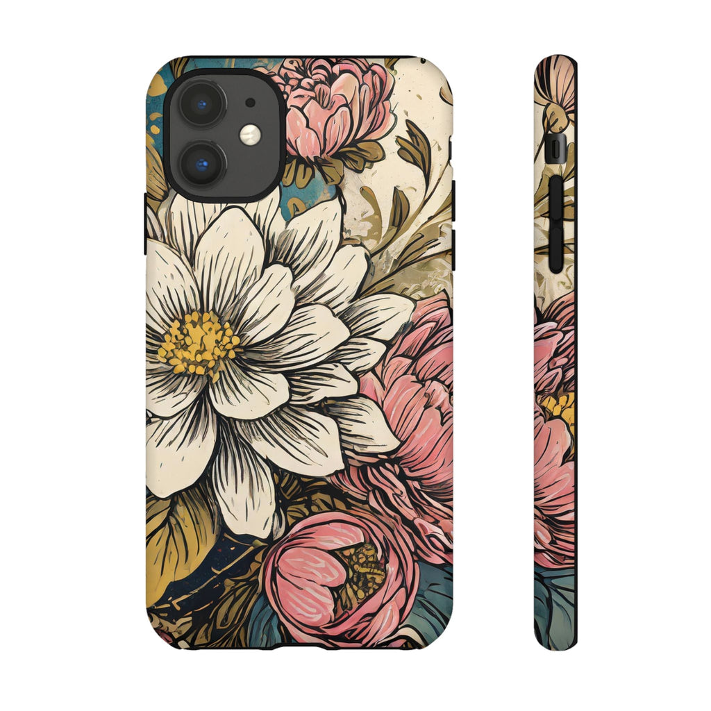 Beautiful White Floral Tough Case