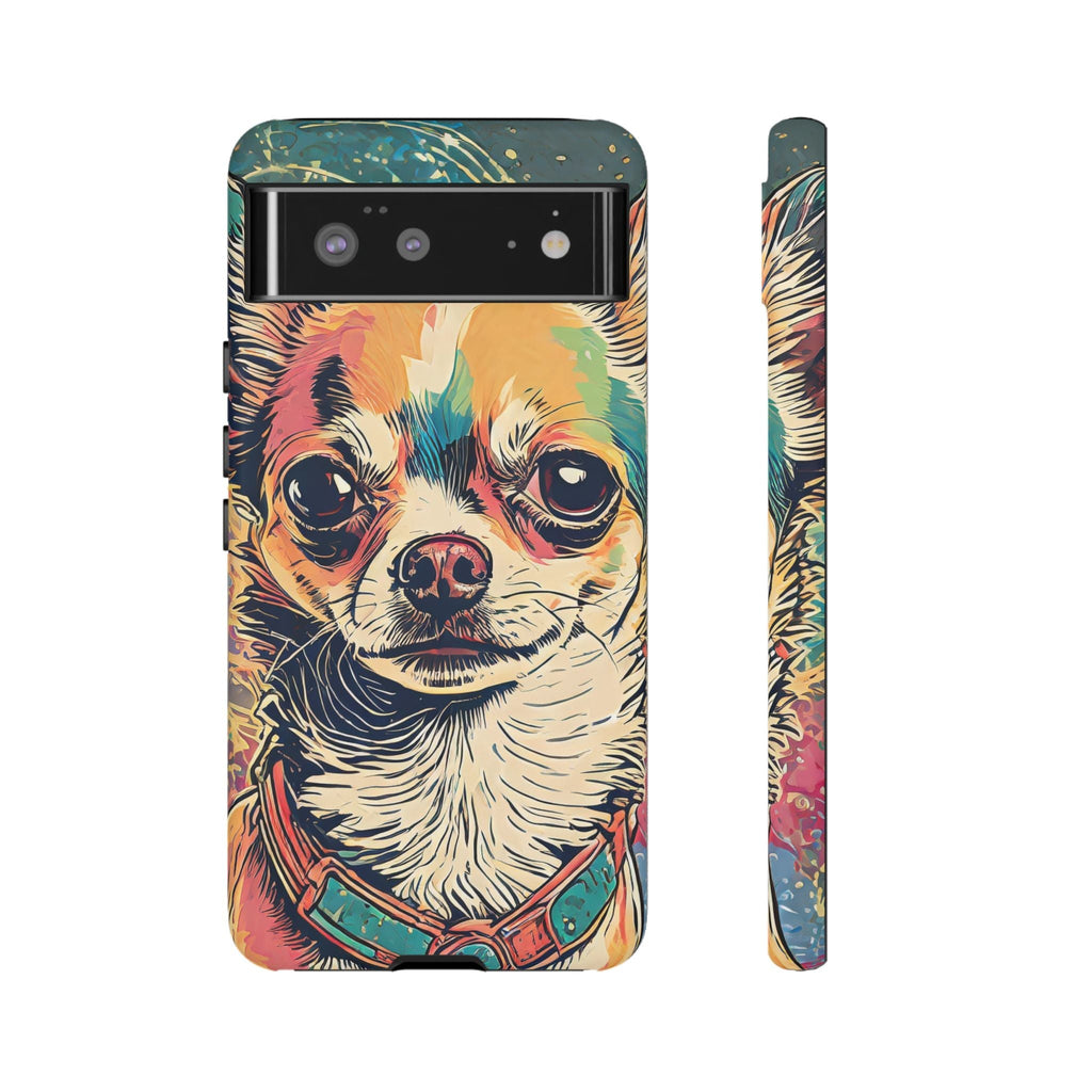 Abstract Chihuahua Tough Phone Cases