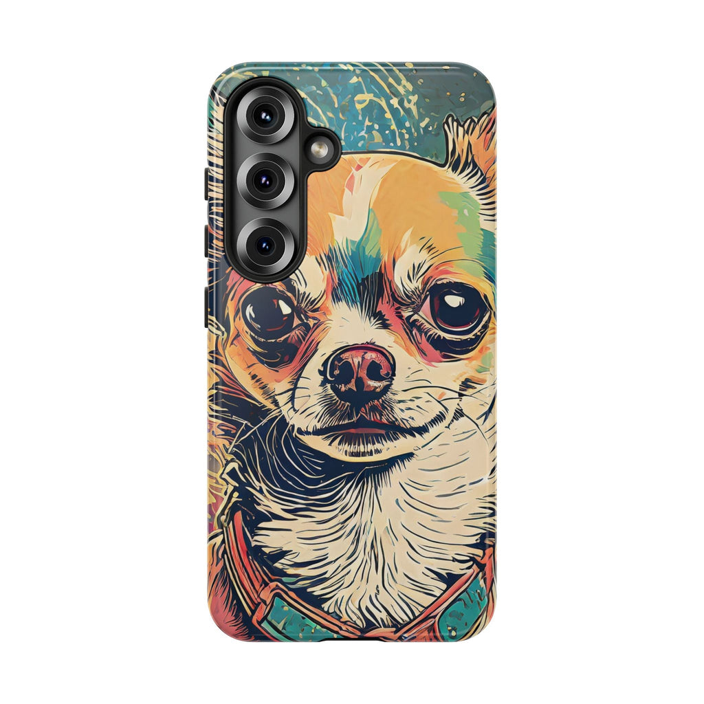 Abstract Chihuahua Tough Phone Cases