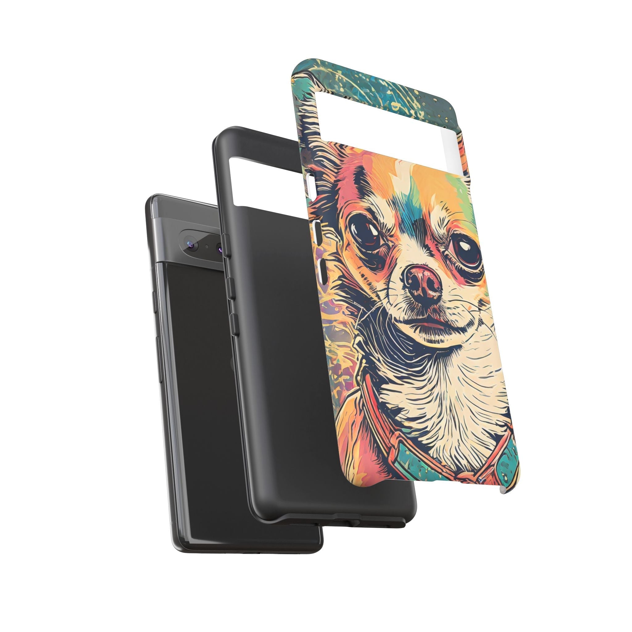 Abstract Chihuahua Tough Phone Cases
