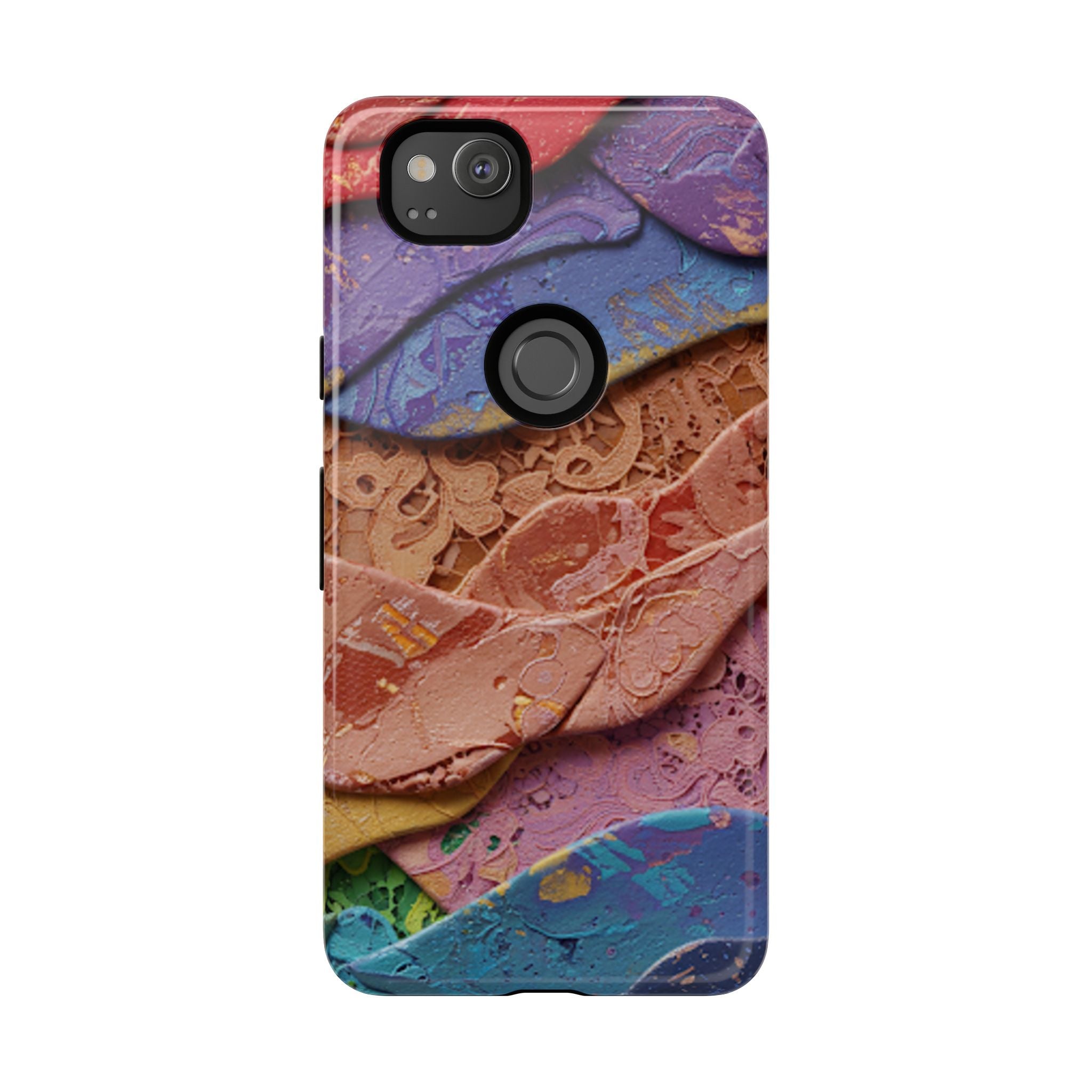 Abstract Painted Lace Tough Phone Case