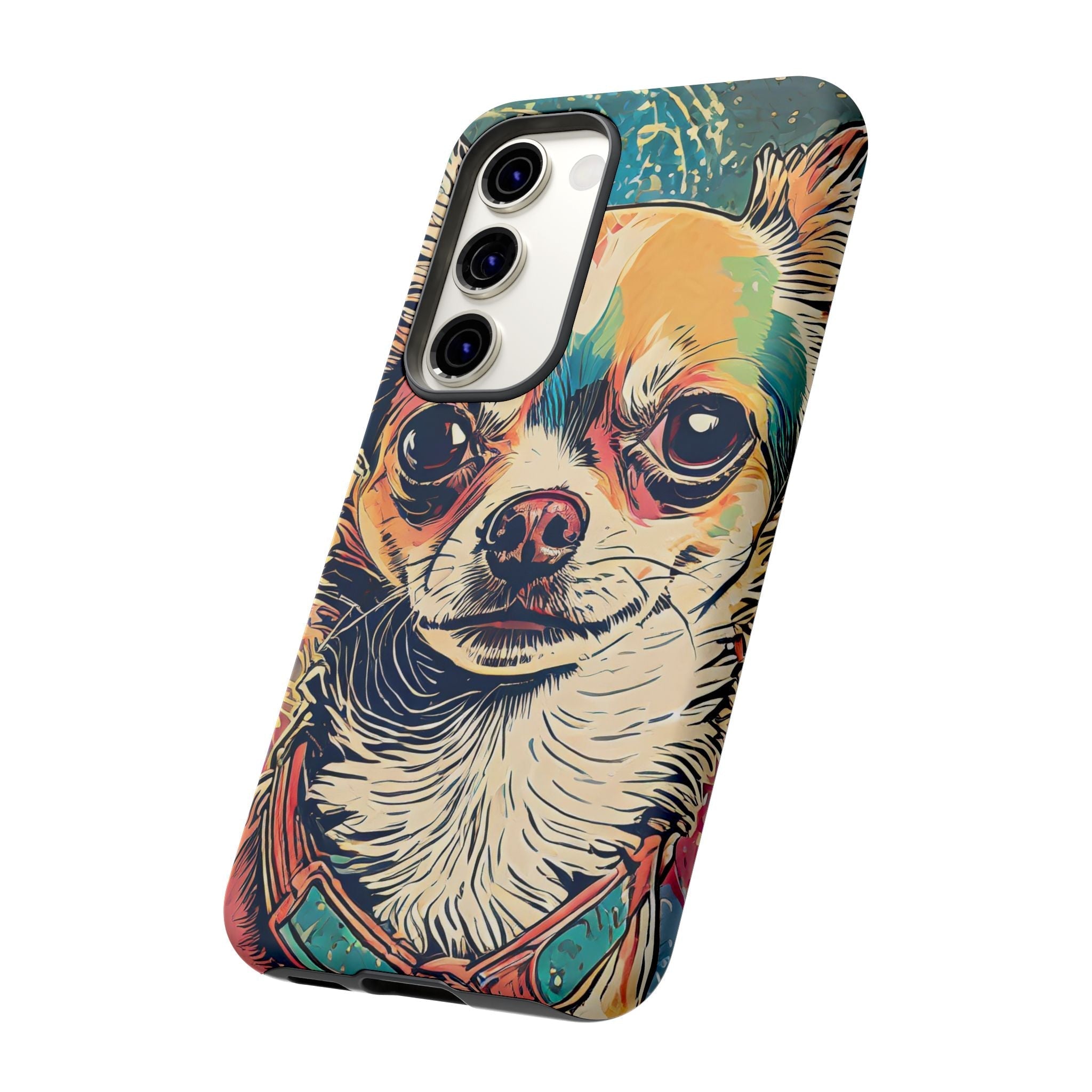 Abstract Chihuahua Tough Phone Cases