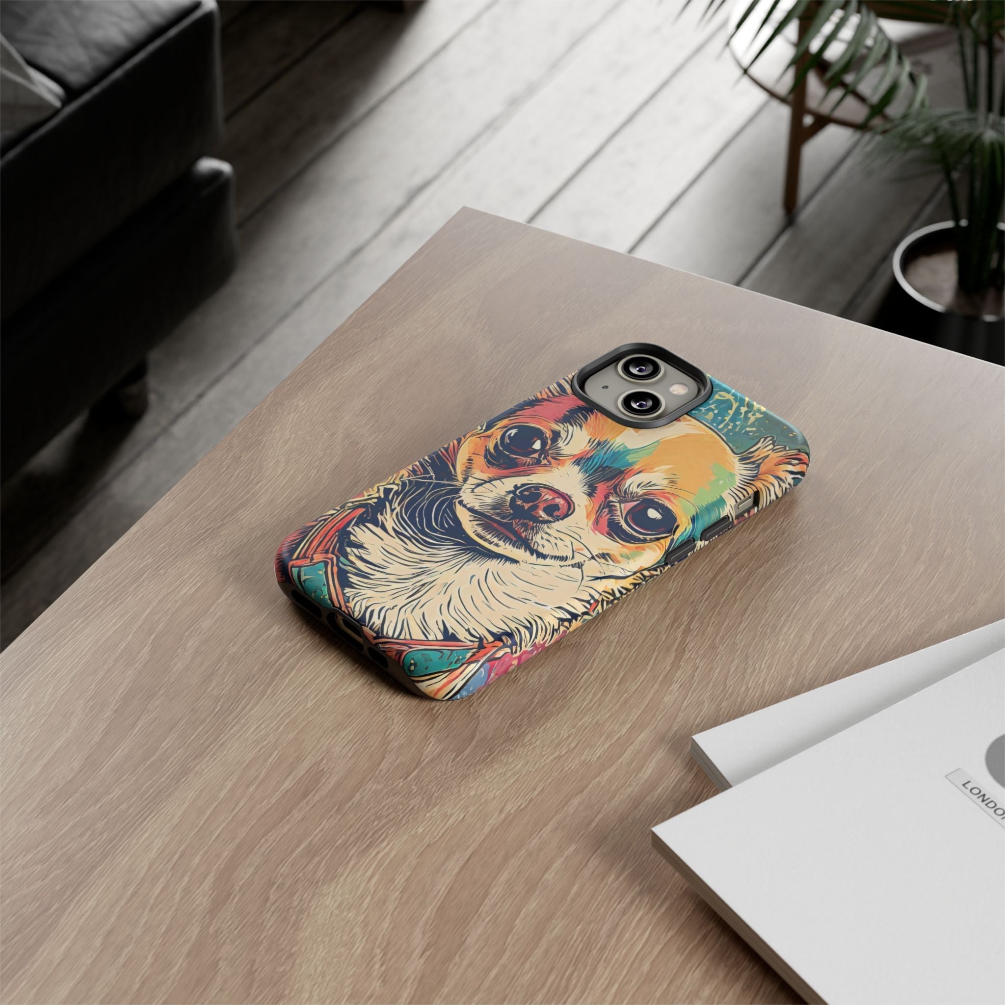 Abstract Chihuahua Tough Phone Cases