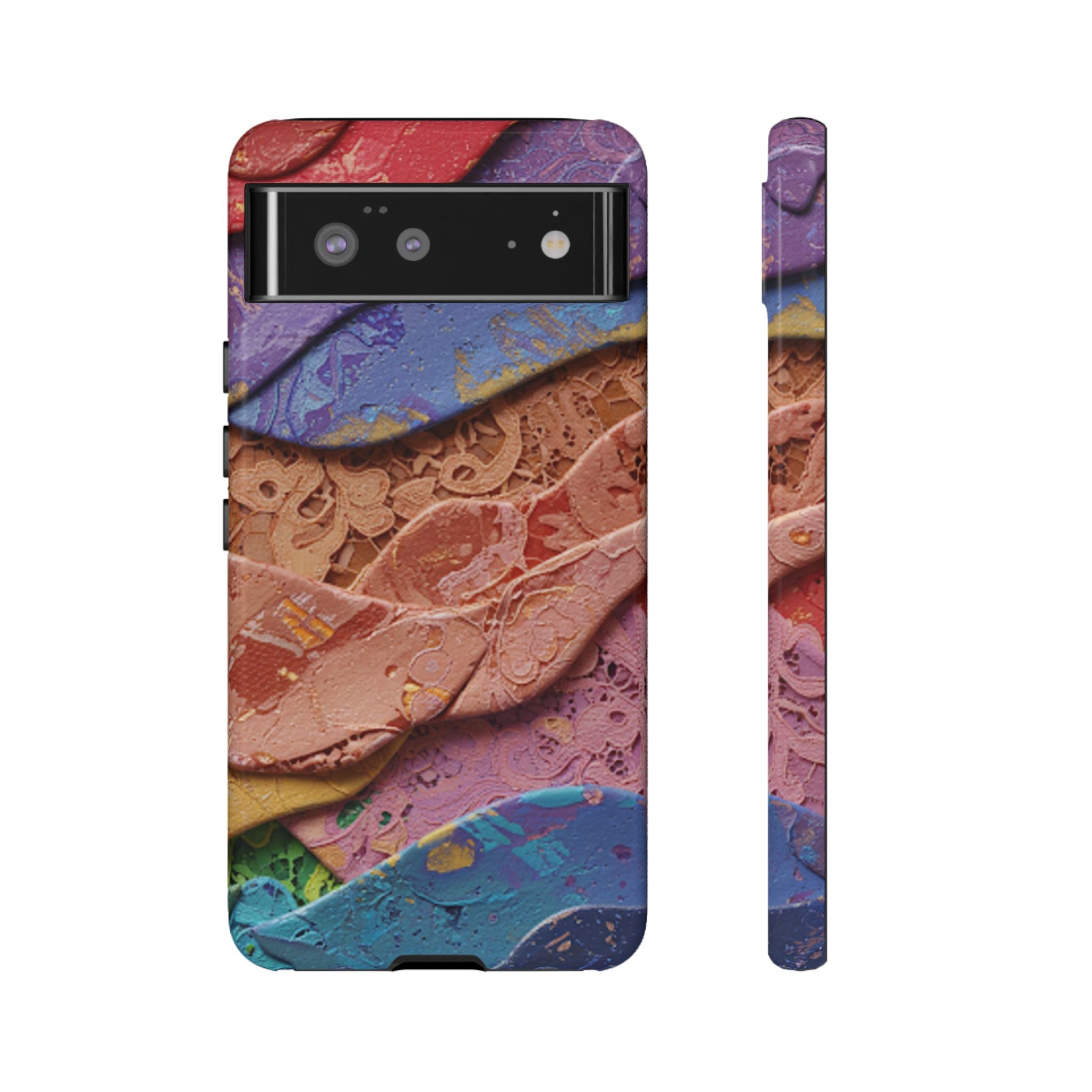 Abstract Painted Lace Tough Phone Case
