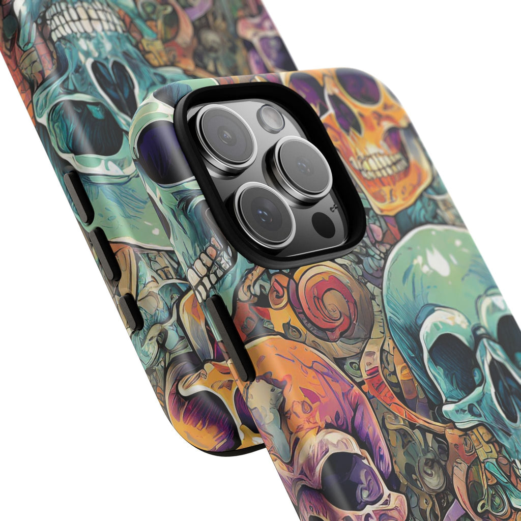 Artistic Skull Collage Tough Phone Case