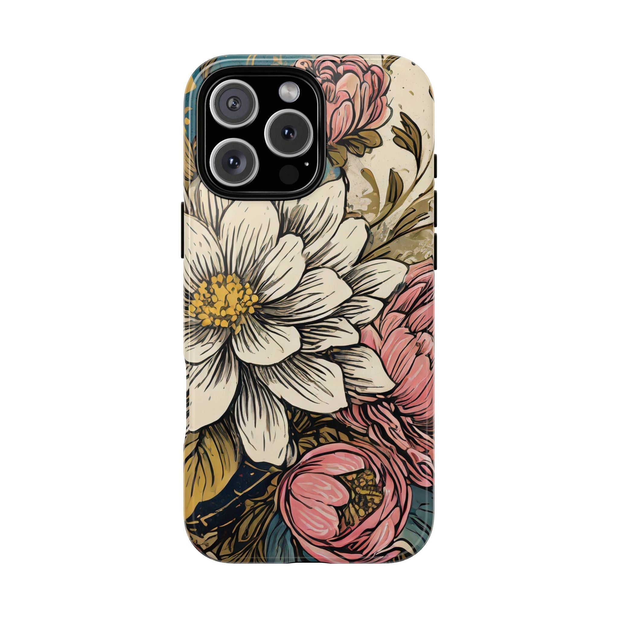 Beautiful White Floral Tough Case