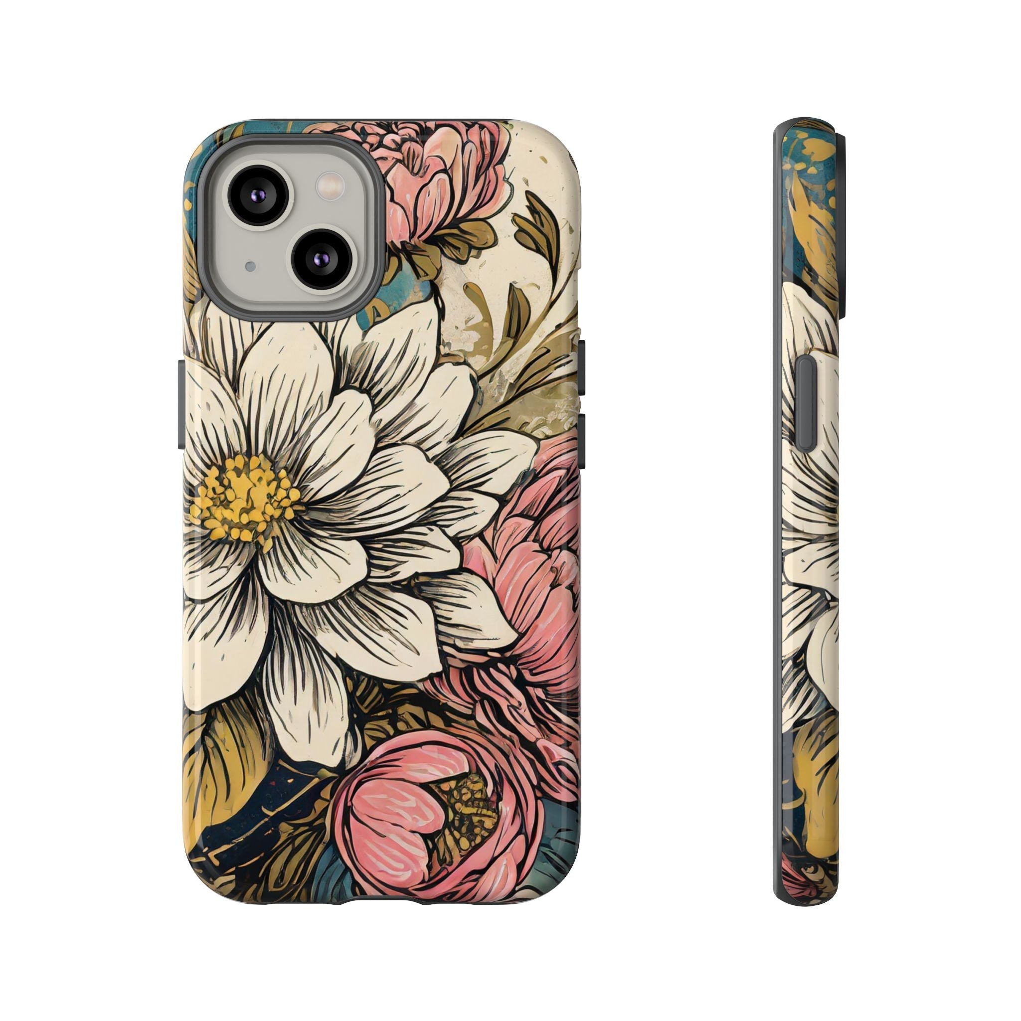 Beautiful White Floral Tough Case