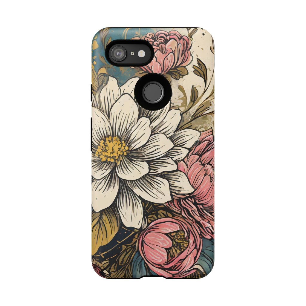 Beautiful White Floral Tough Case