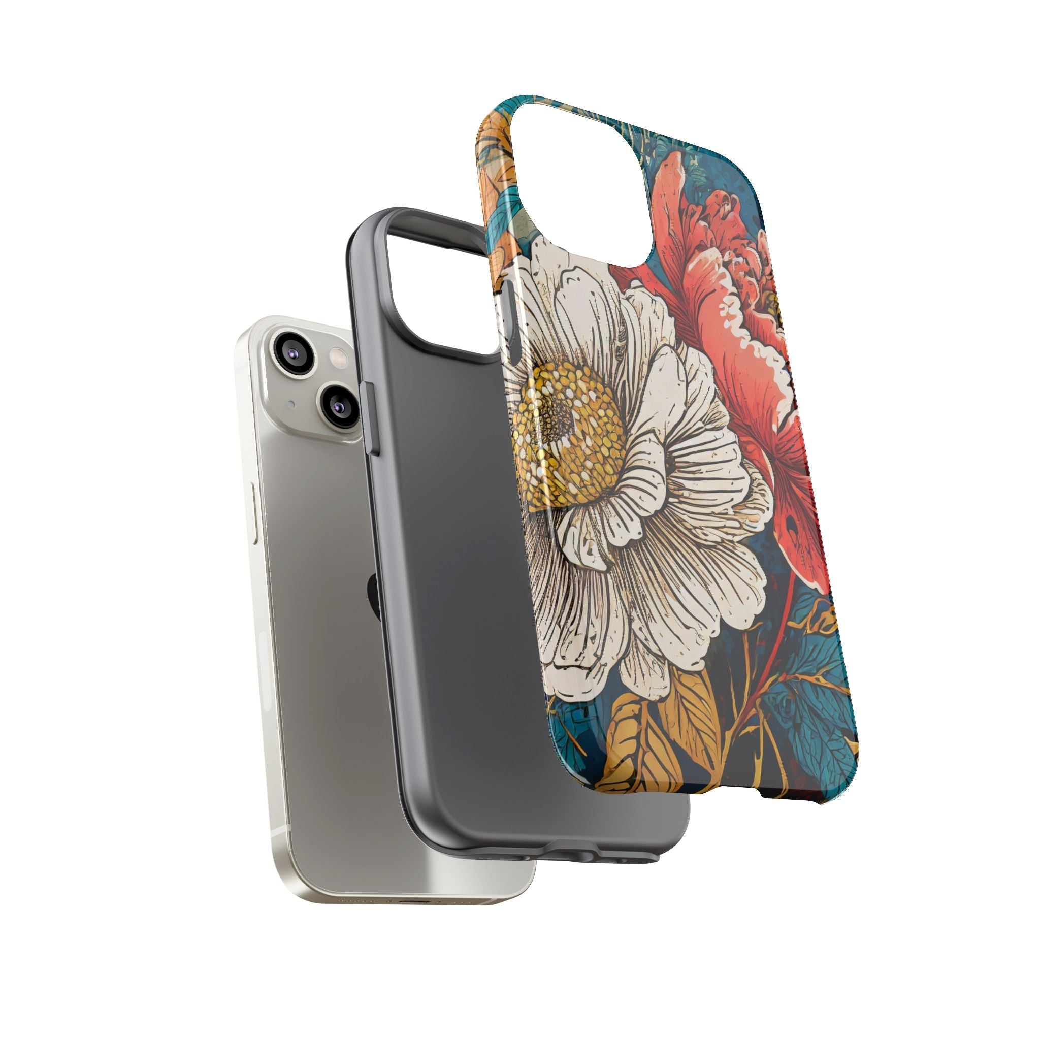 Artistic Floral Tough Phone Case