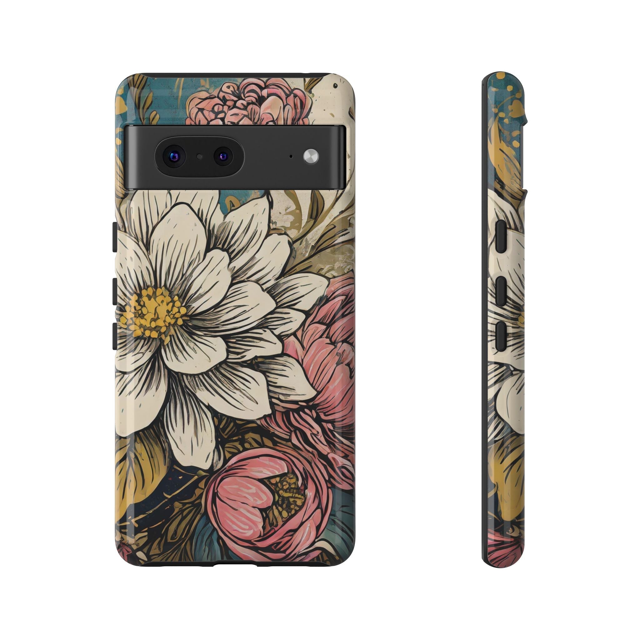 Beautiful White Floral Tough Case
