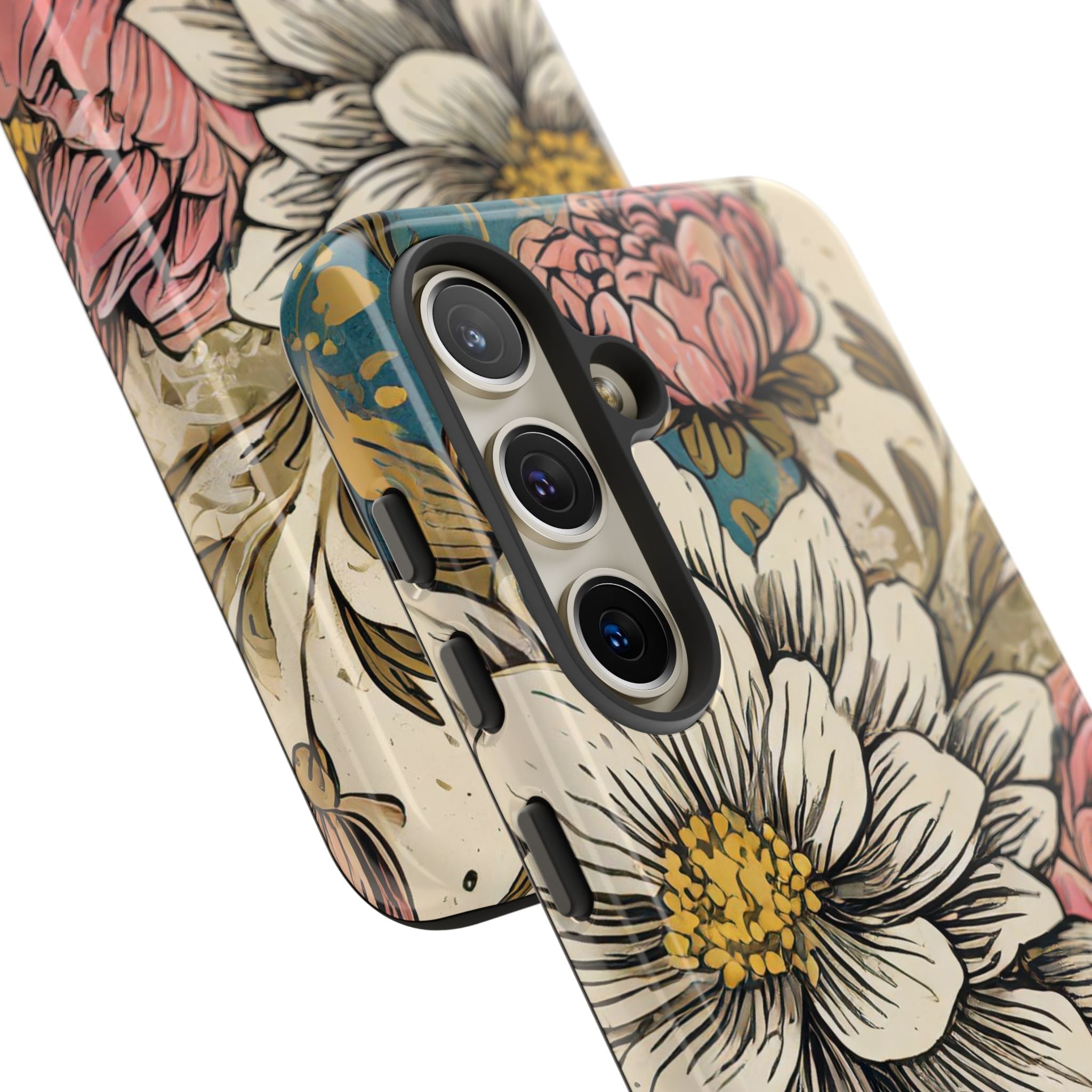 Beautiful White Floral Tough Case