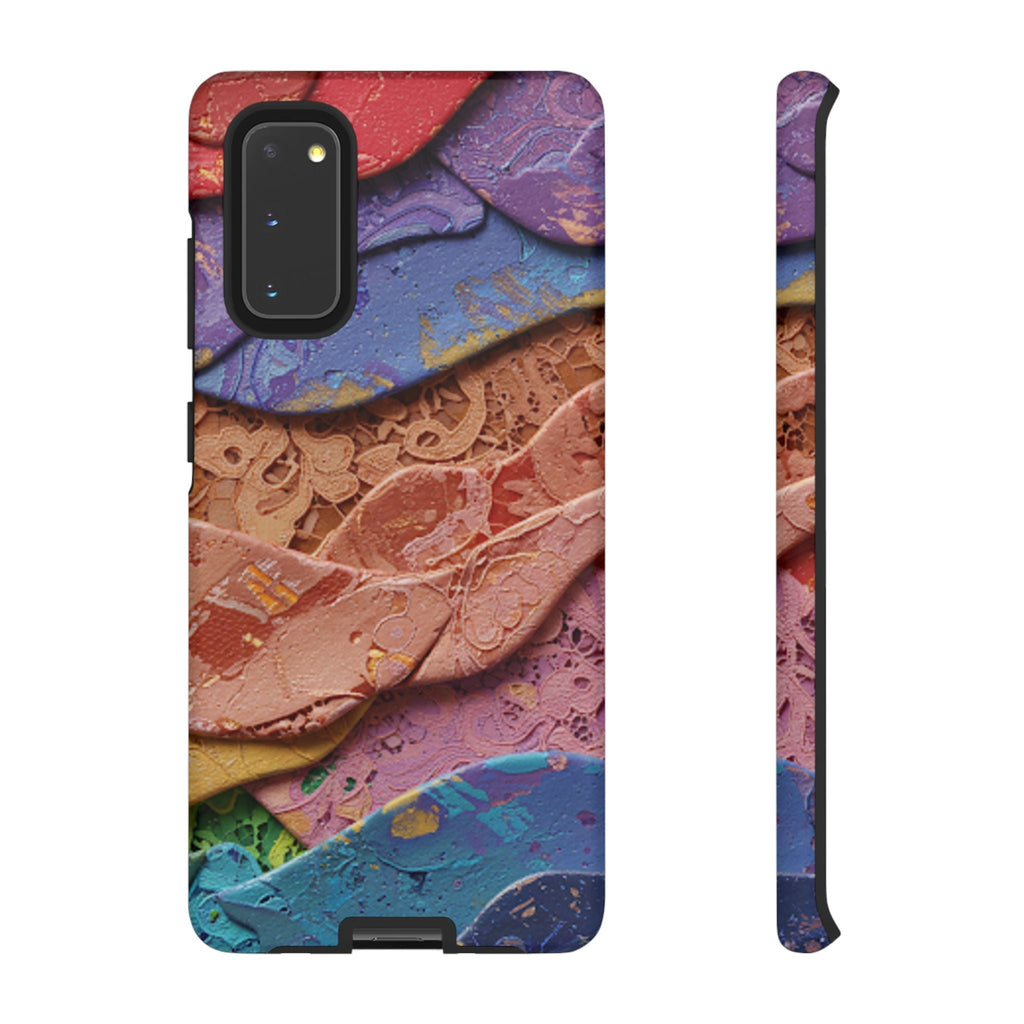 Abstract Painted Lace Tough Phone Case
