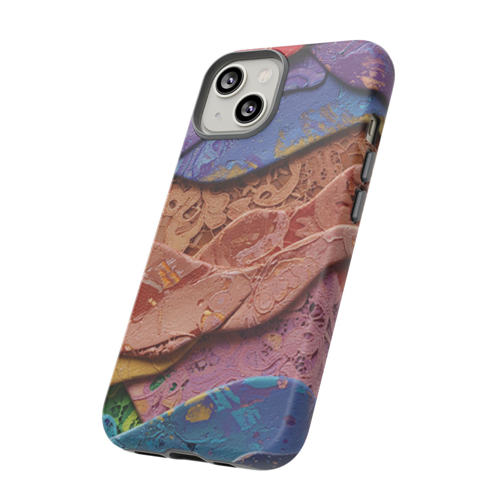 Abstract Painted Lace Tough Phone Case