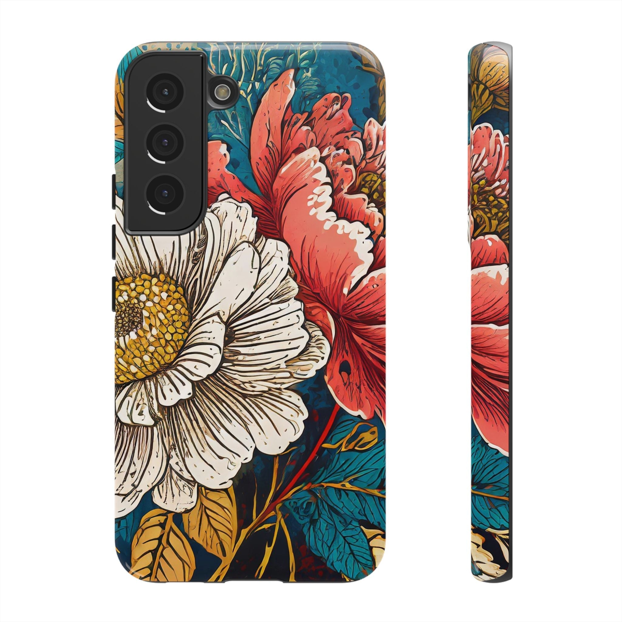 Artistic Floral Tough Phone Case